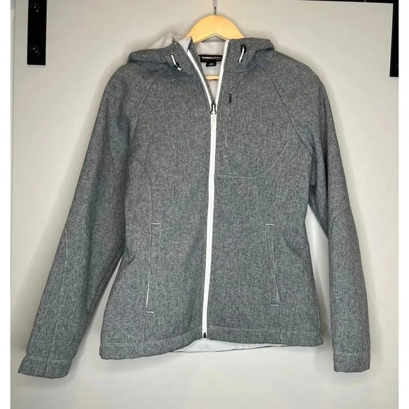 Kirkland signature full zip fleece lined sz MEDIUM soft shell jacket coat hood - Picture 1 of 6
